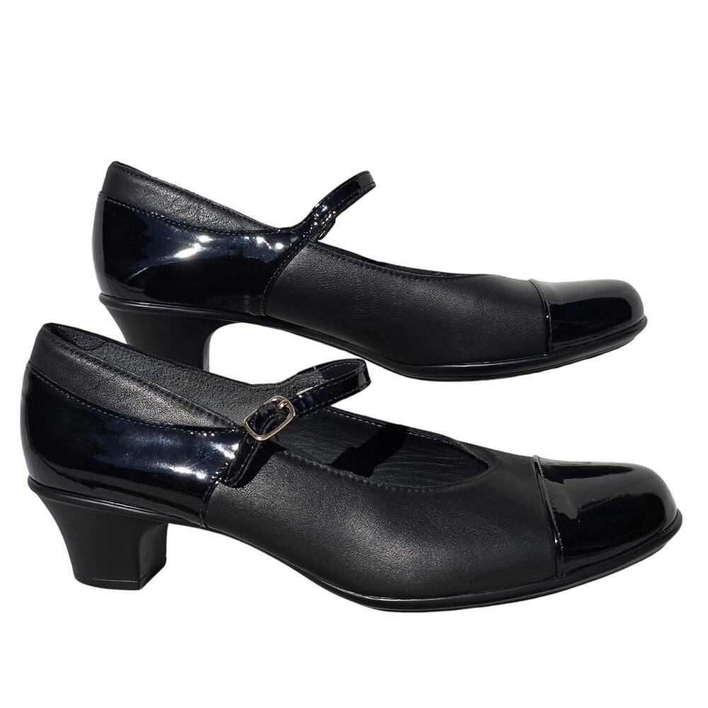 NEW SAS Isabel Pump Heels Patent Cap Toe Leather Mary Jane Women's 10.5